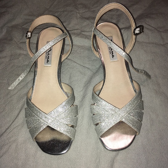 nina silver dress shoes